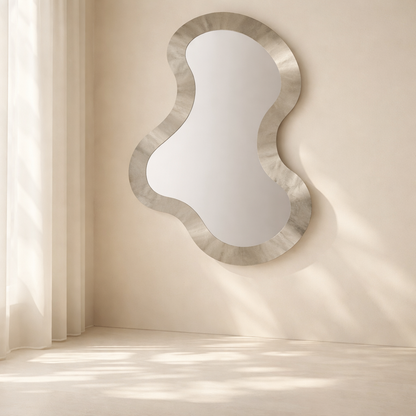 Oblique Iron Frame Mirror