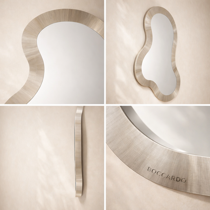 Oblique Iron Frame Mirror