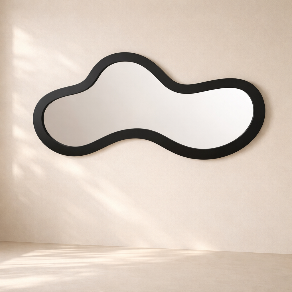 Oblique Iron Frame Mirror