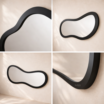 Oblique Iron Frame Mirror