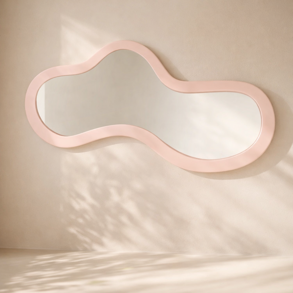 Oblique Iron Frame Mirror