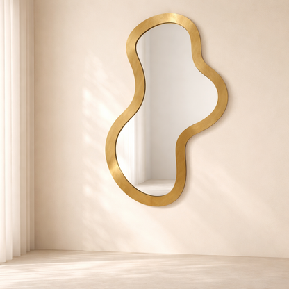 Oblique Iron Frame Mirror