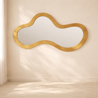 Oblique Iron Frame Mirror