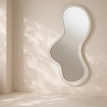 Oblique Iron Frame Mirror