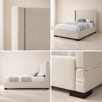 Oxford Linen Fabric Bed