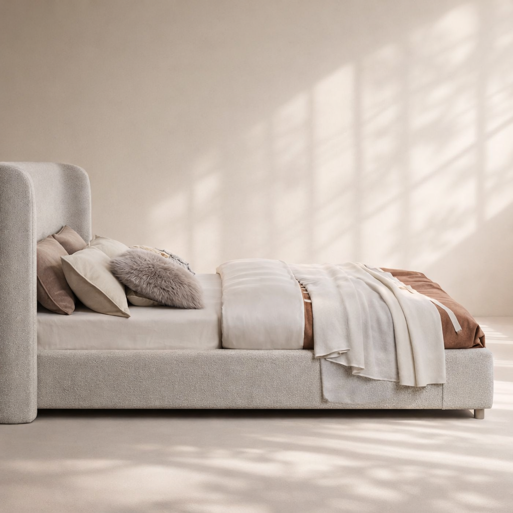 Penny Boucle Fabric Bed