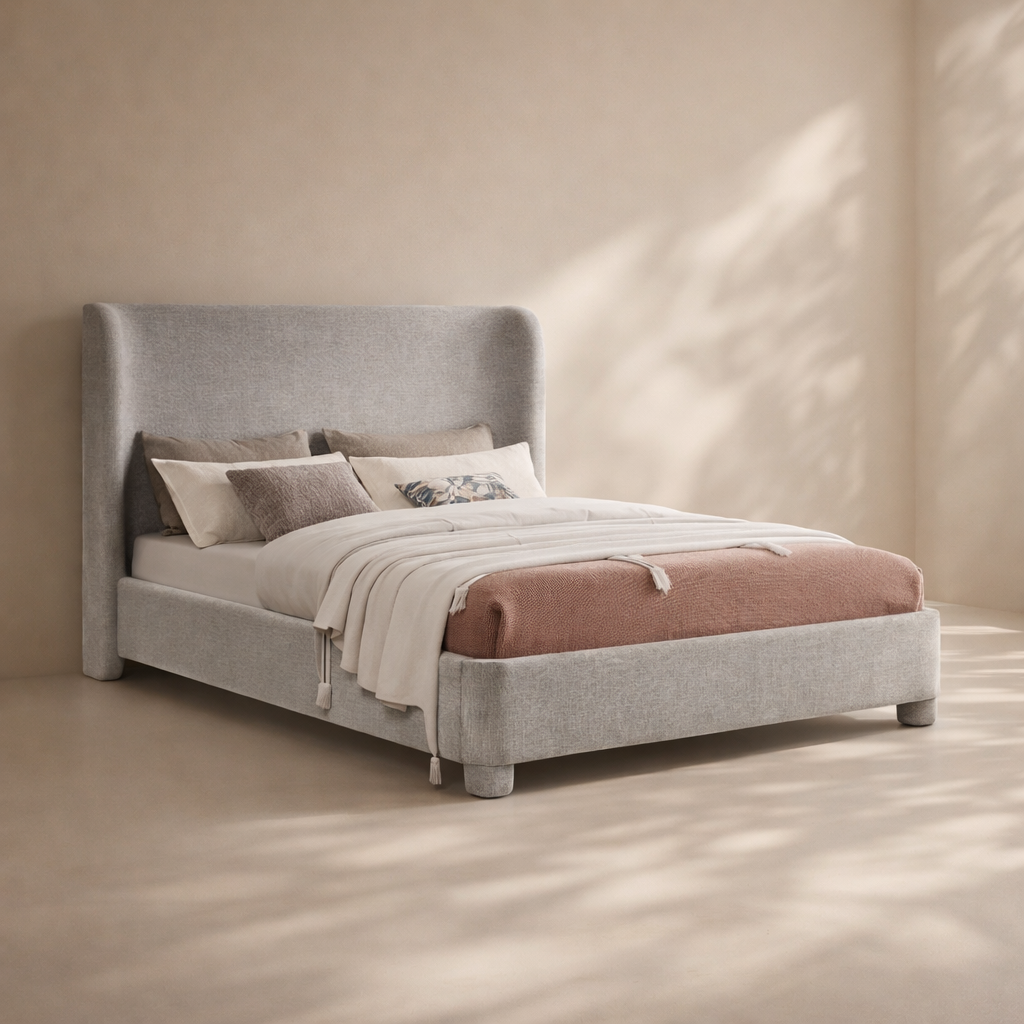 Penny Boucle Fabric Bed