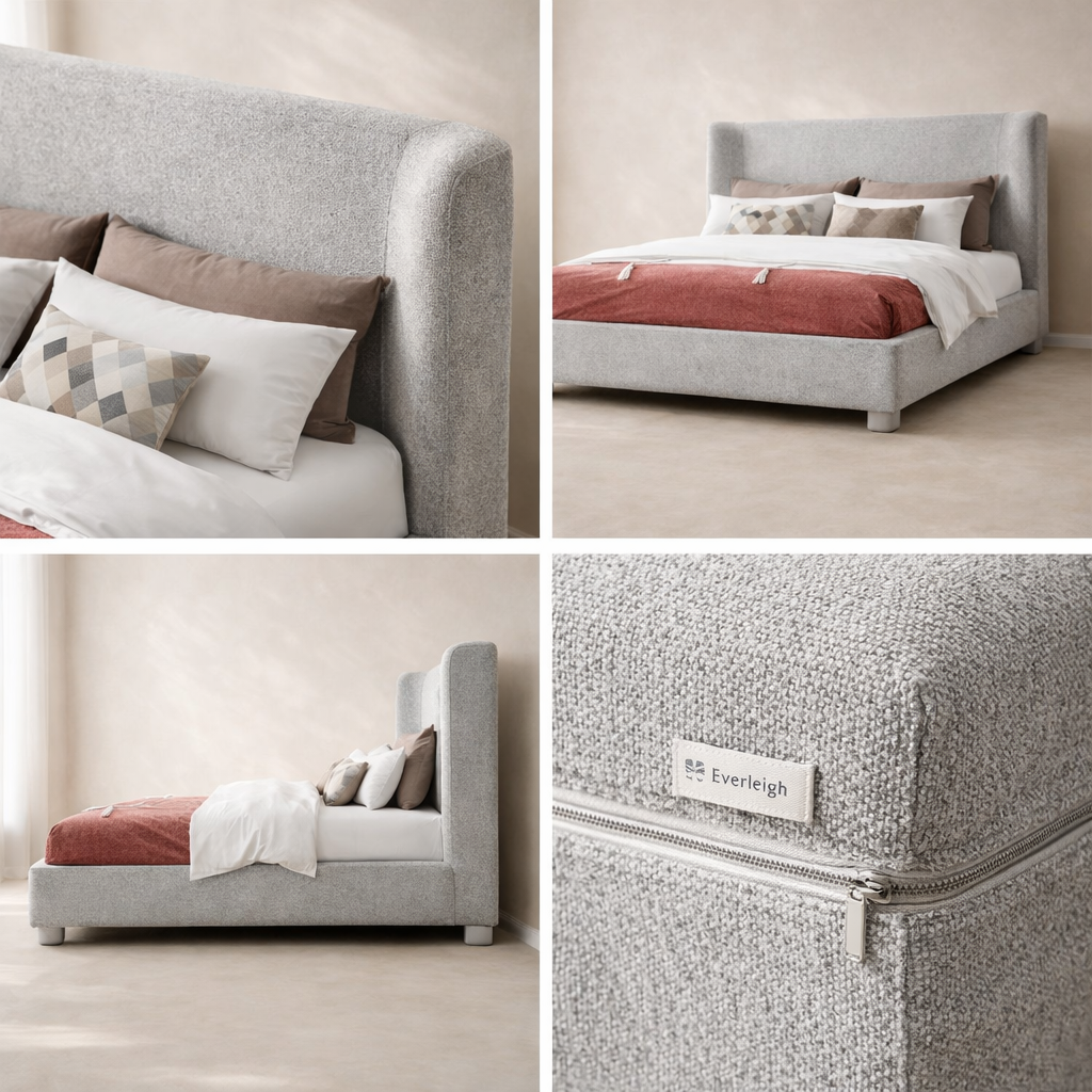 Penny Boucle Fabric Bed