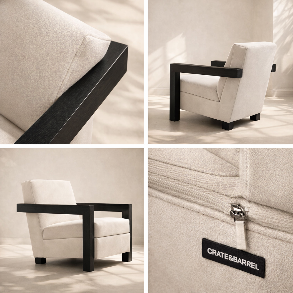 Ward Linen Fabric Accent Chair