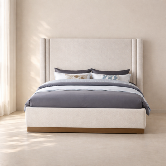 Halton Boucle Fabric Bed