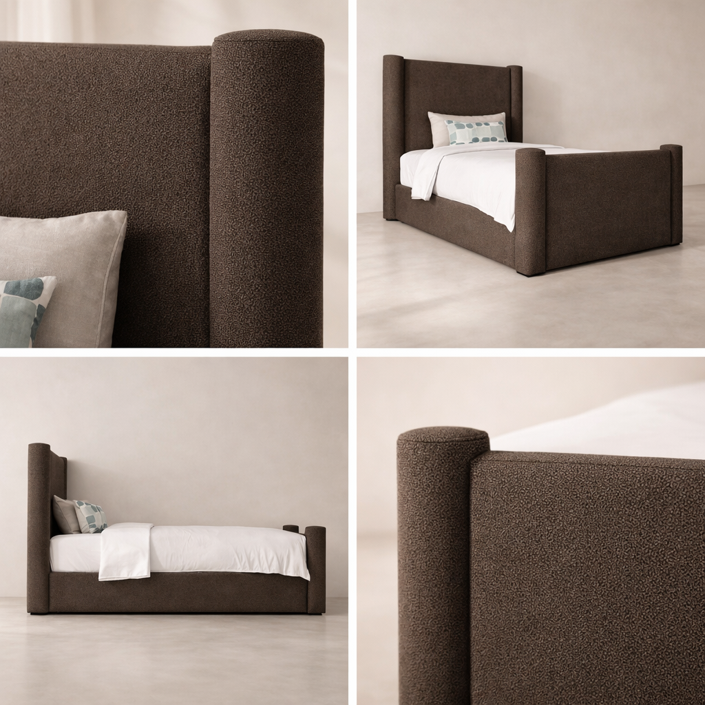 Elias Boucle Fabric Bed