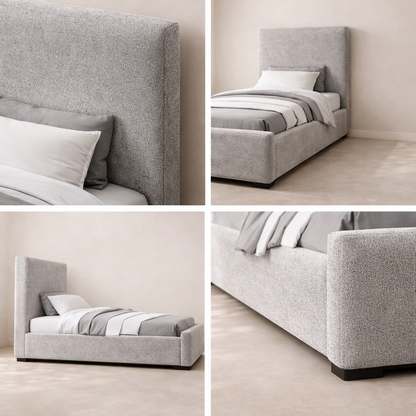 Oliver Boucle Fabric Bed