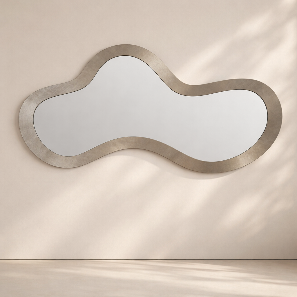 Oblique Iron Frame Mirror