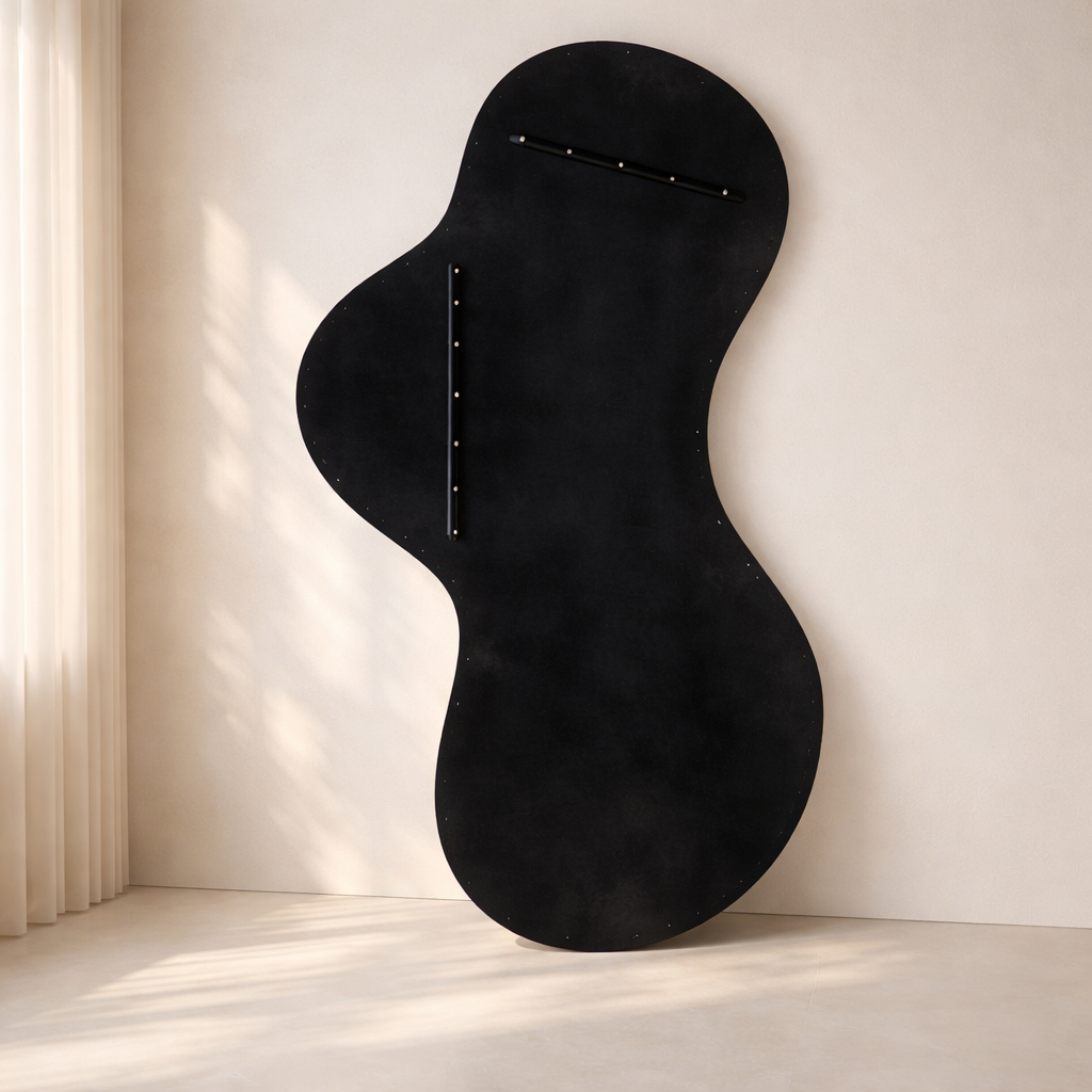 Oblique Iron Frame Mirror