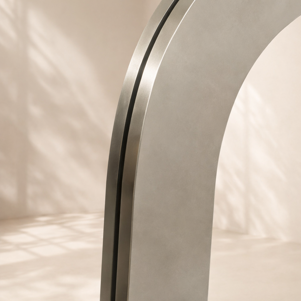 Oblique Iron Frame Mirror