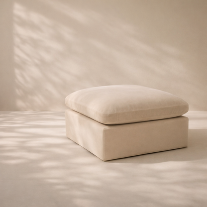 Comfy Velvet Ottoman