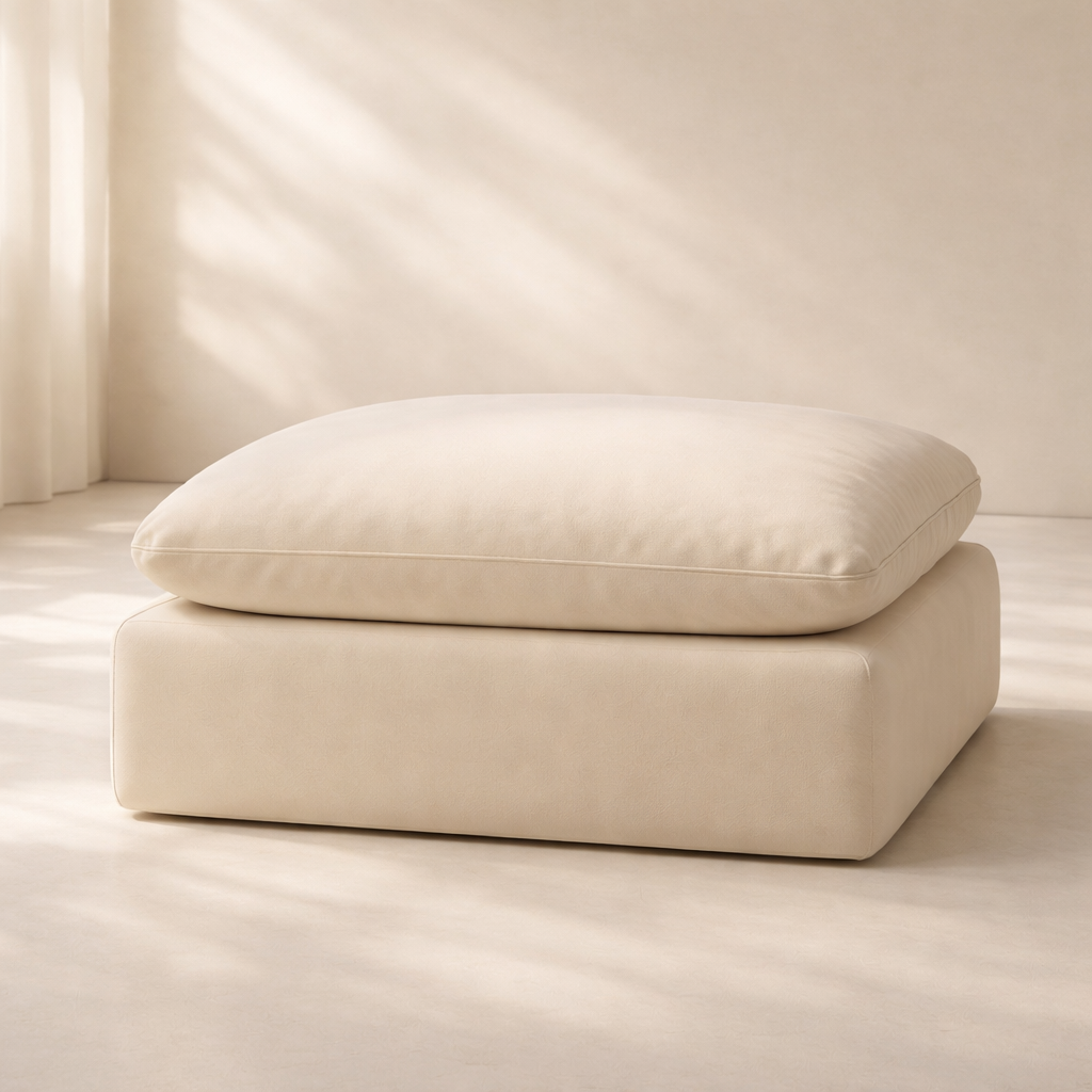 Comfy Velvet Ottoman