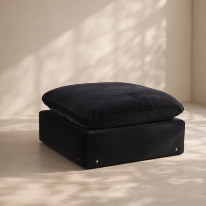 Comfy Velvet Ottoman