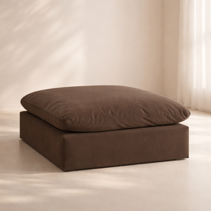 Comfy Velvet Ottoman