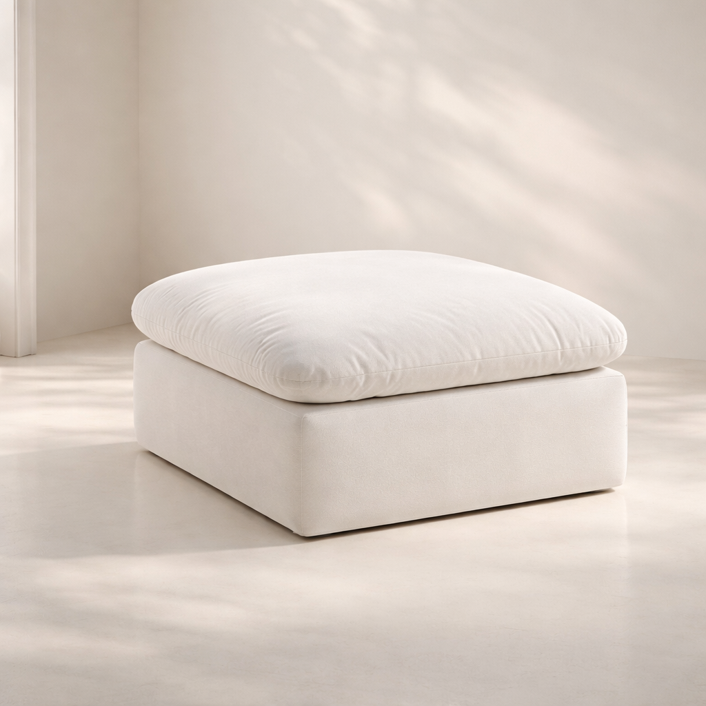 Comfy Velvet Ottoman