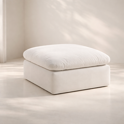 Comfy Velvet Ottoman