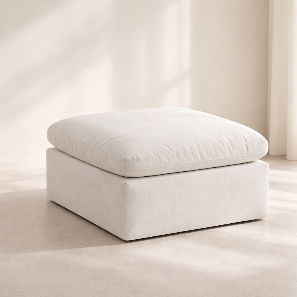 Comfy Velvet Ottoman