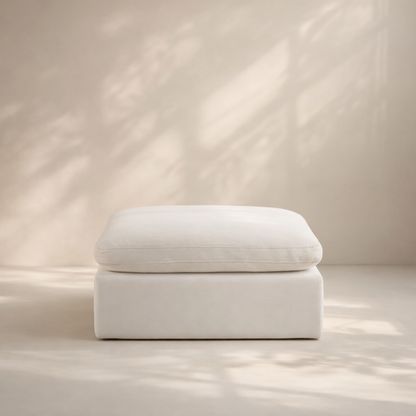 Comfy Velvet Ottoman