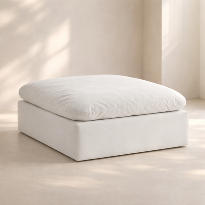 Comfy Velvet Ottoman