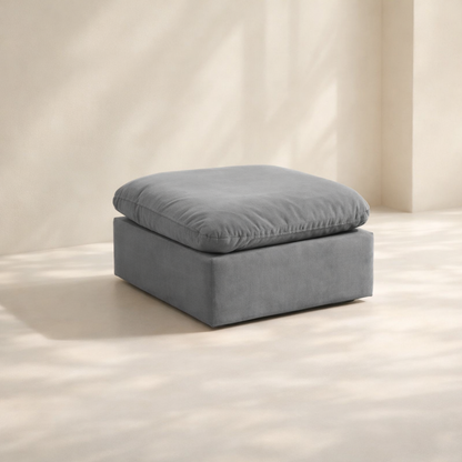 Comfy Velvet Ottoman
