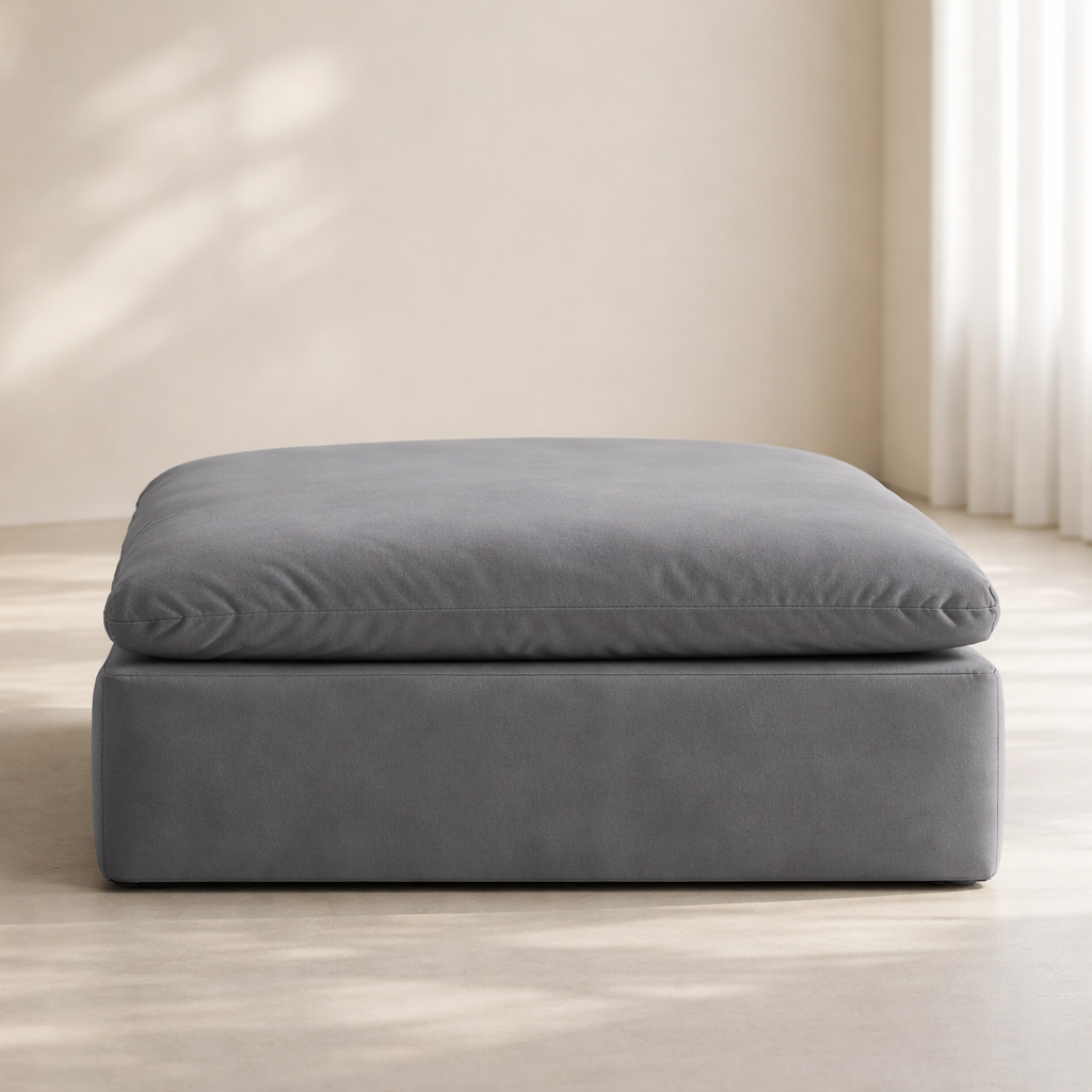 Comfy Velvet Ottoman
