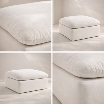 Comfy Velvet Ottoman