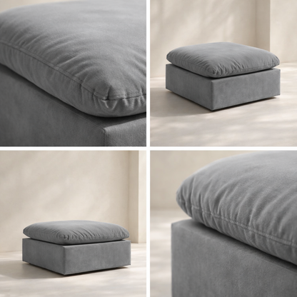 Comfy Velvet Ottoman