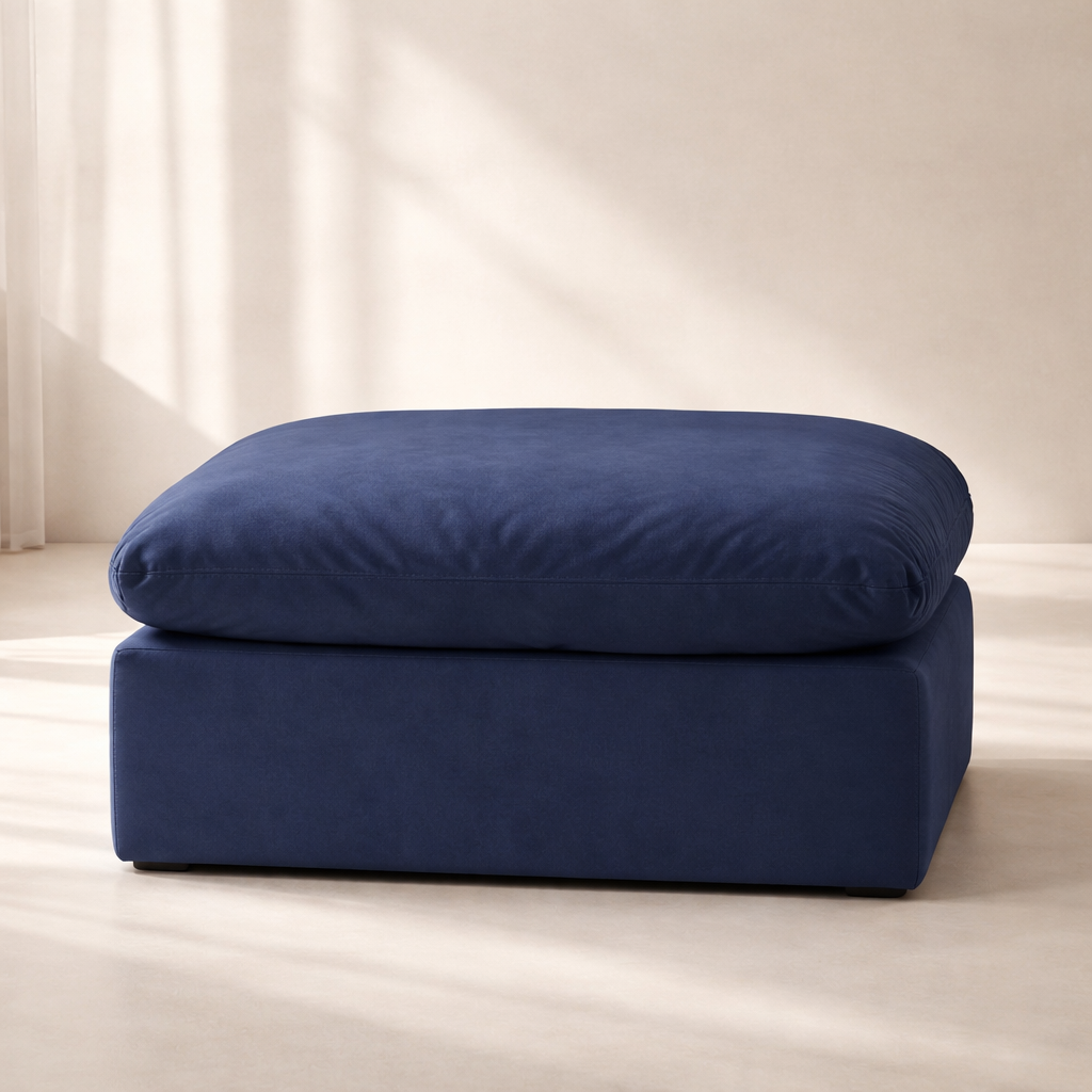 Comfy Velvet Ottoman