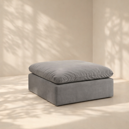 Comfy Velvet Ottoman