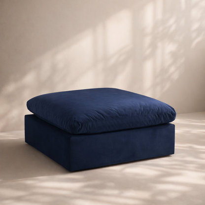 Comfy Velvet Ottoman