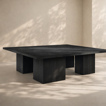 Belinda 108" Solid Wood And Oak Veneer Modular Dining Table