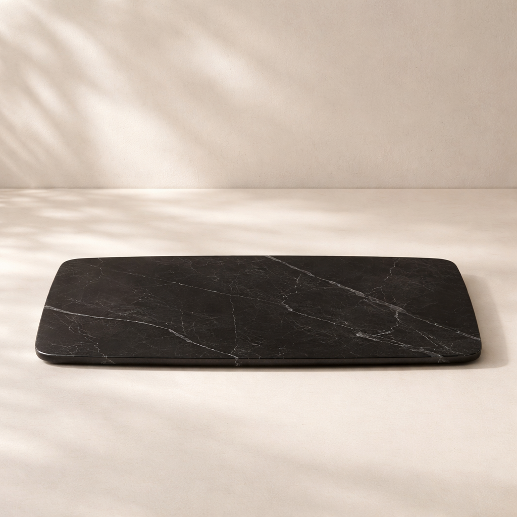 Niya Sintered Stone Top And Steel Base Dining Table