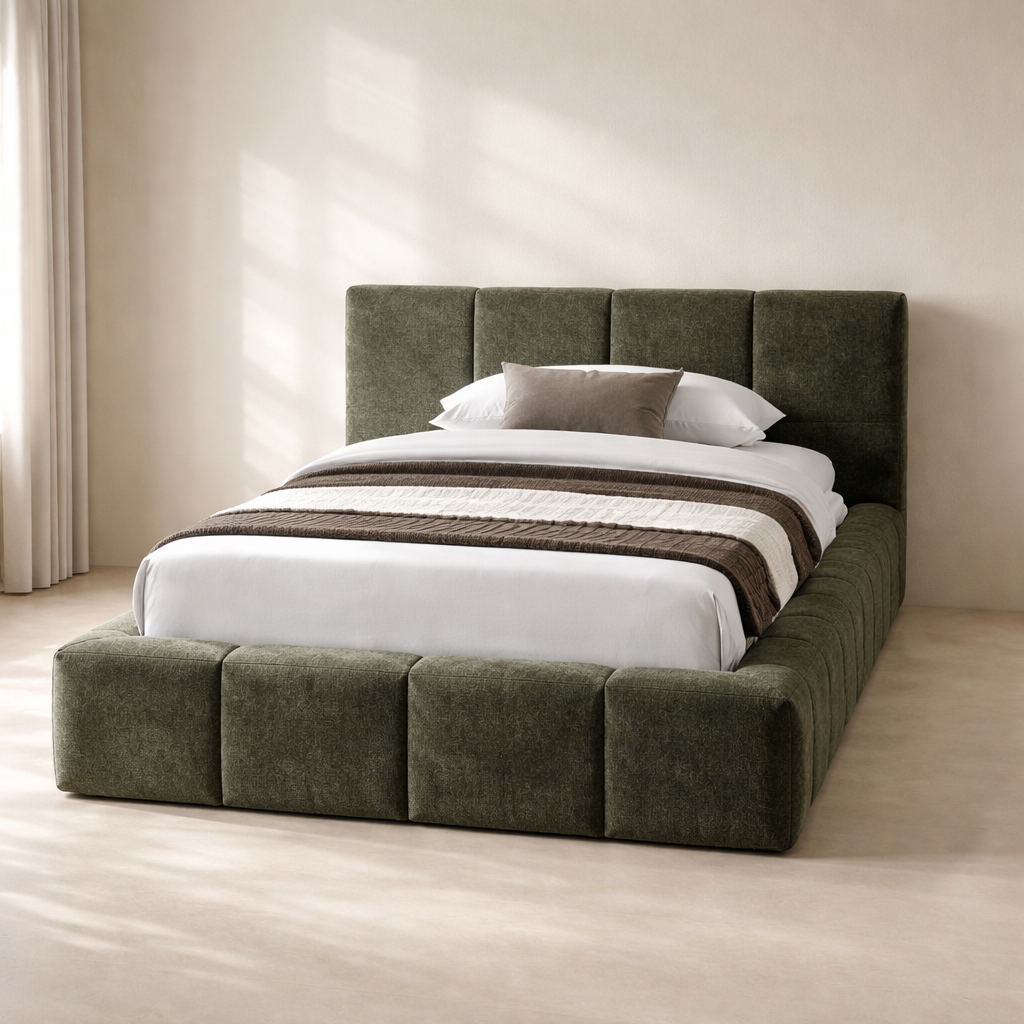 Carlin Chenille Fabric Bed