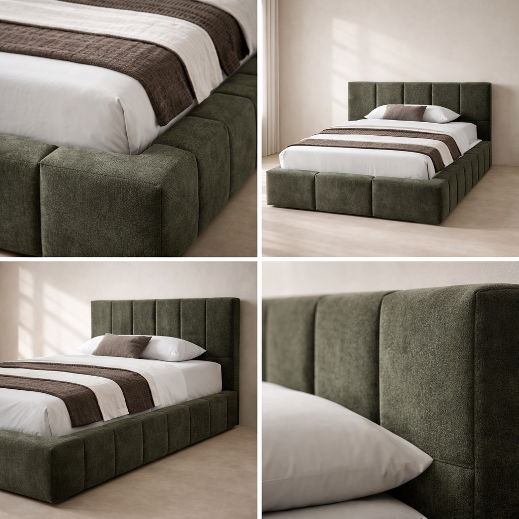 Carlin Chenille Fabric Bed