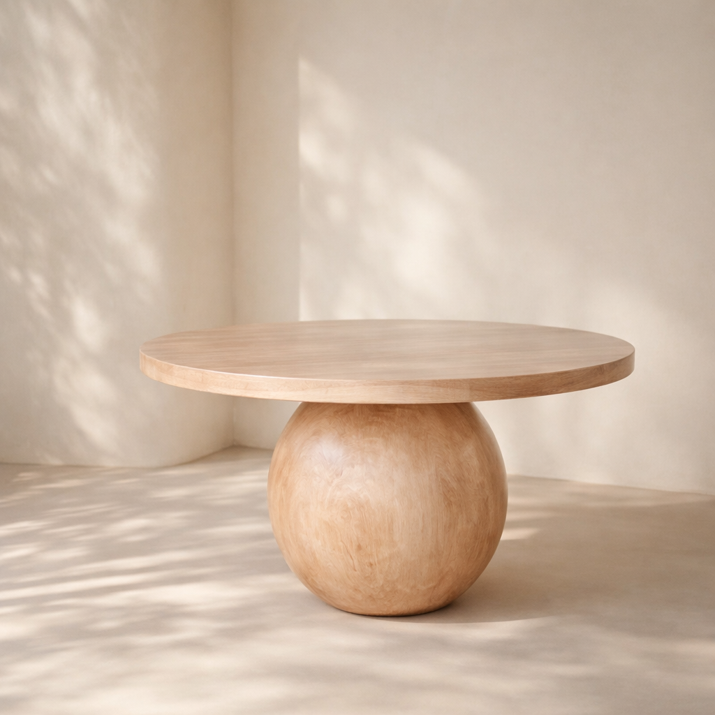 Halton 52" Acacia Wood Dining Table