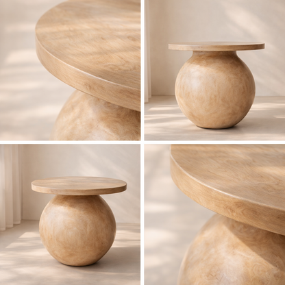 Halton 52" Acacia Wood Dining Table