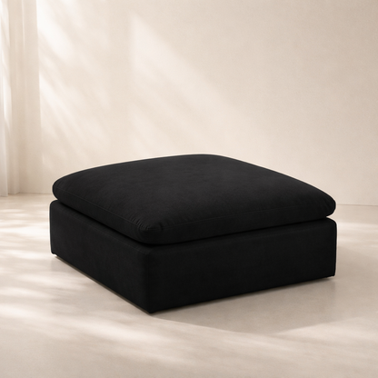 Plush Velvet Ottoman