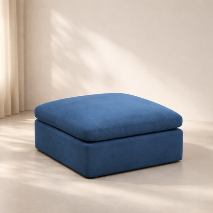 Plush Velvet Ottoman