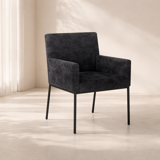 Reeves Chenille Fabric Dining Chair (set of 2)