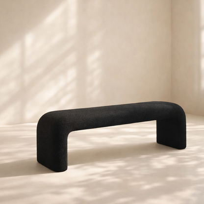 Niagara Boucle Fabric Bench