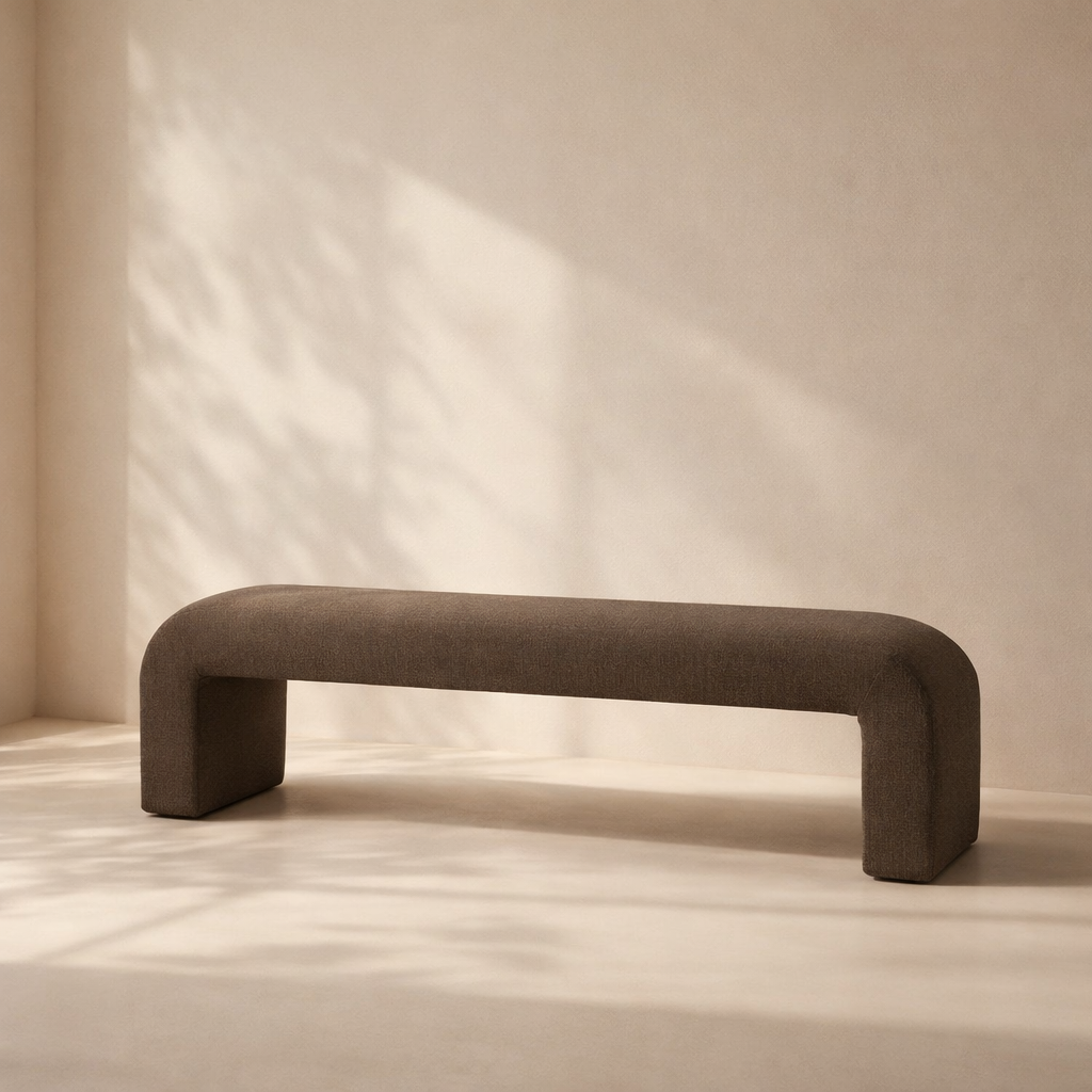 Niagara Boucle Fabric Bench