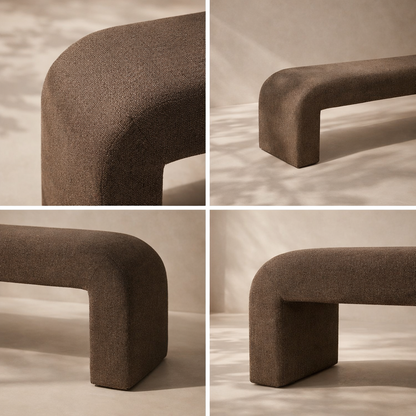Niagara Boucle Fabric Bench