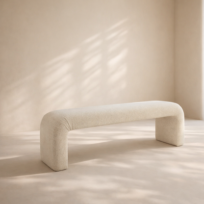 Niagara Boucle Fabric Bench