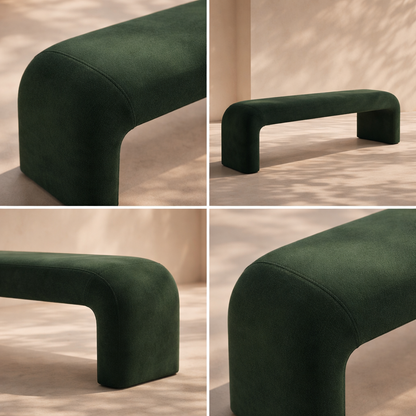 Niagara Boucle Fabric Bench