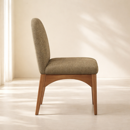 Waldorf 18" Boucle Fabric Dining Side Chair